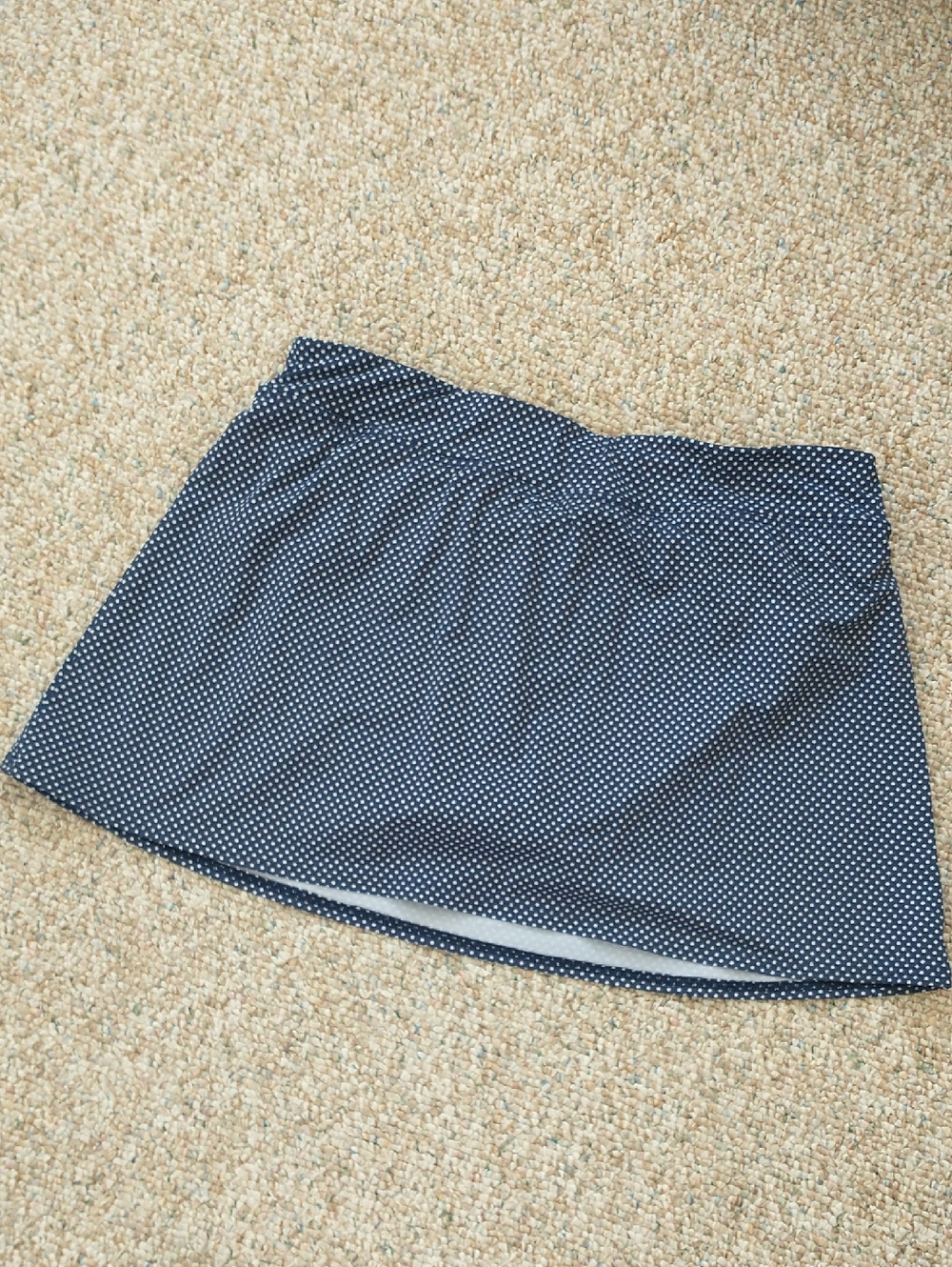 Lands' End  Navy Polka Dot Swim Bottom Skort  12